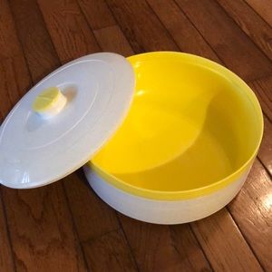 Vintage Yellow Cornish Therm-O Serving Bowl,